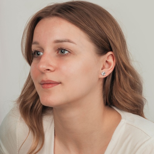 Пусеты Fiore Luna Cristal, SWE0127/2 C G фото 2